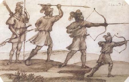 Claude Lorrain Four Archers (mk17)